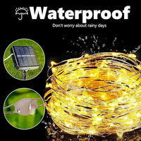 Solar Fairy Lights Outdoor 80FT 240 LED Waterproof String Lights 8 Modes Warm White Garden Patio Decoration 2 Pack