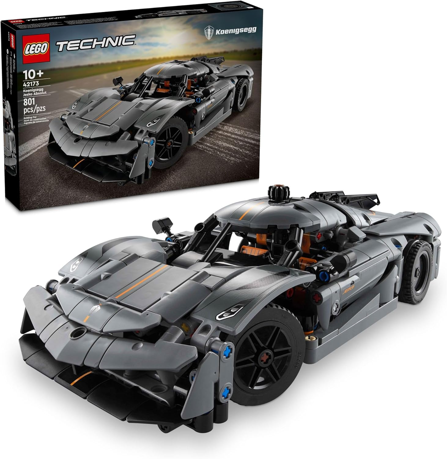 Sports Car Building Blocks Toy for Kids – Hypercar Racing Model Kit, Vehicle Construction Toy for Boys & Girls