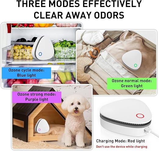 Mini Battery Powered Ozone Generator – 20mg/h Portable Ozone Machine