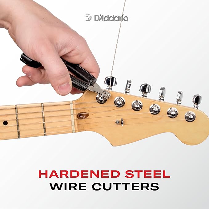 DAddario Pro Winder Guitar String Winder Cutter Bridge Pin Puller All in One Guitar Tool Black