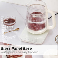 1.5L Glass Electric Kettle & Tea Maker – 9-in-1 Multi-Function Stew Pot