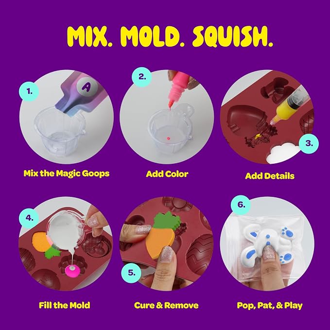 Squishy Toy, Easter Squishy Making Kit for Kids – DIY Squishies Craft Kit, Soft Squeeze Toy & Creative Easter Activity Gift