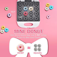 850W mini donut maker with compact electric heating design