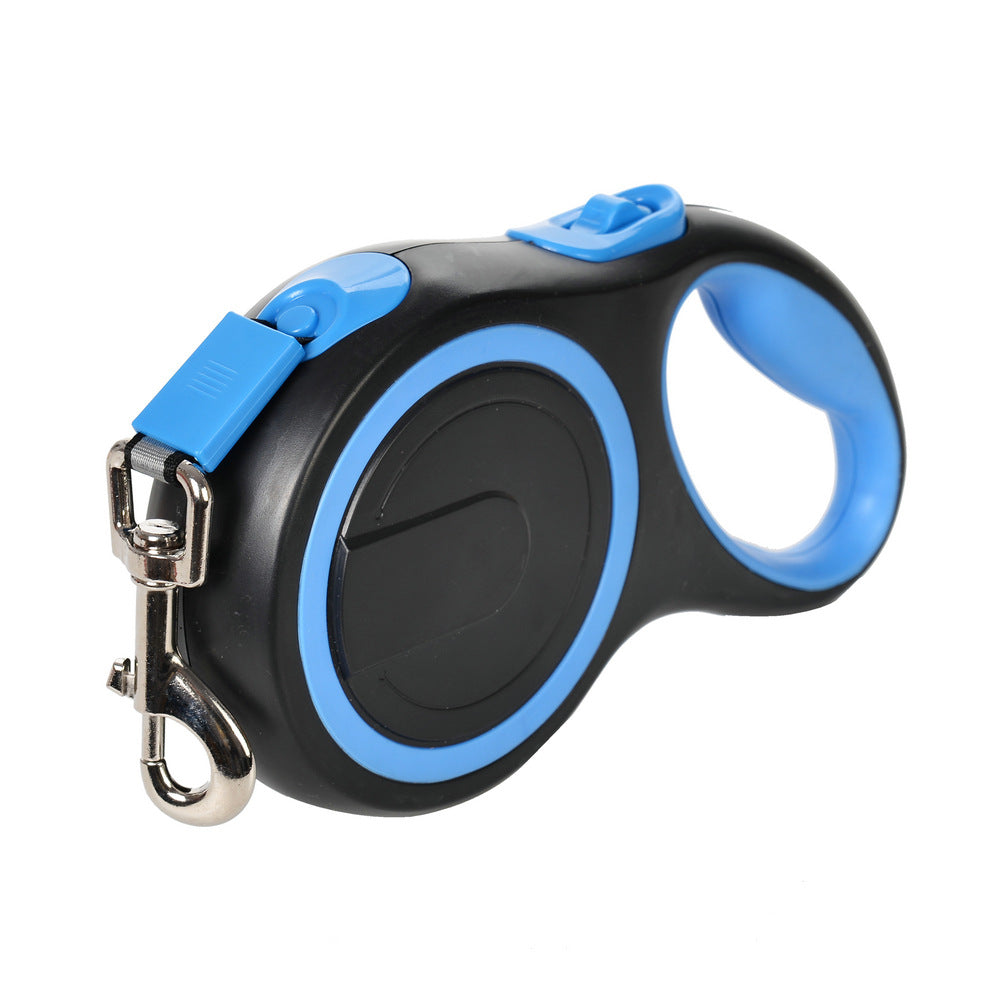 Long retractable dog walking leash with comfortable handle