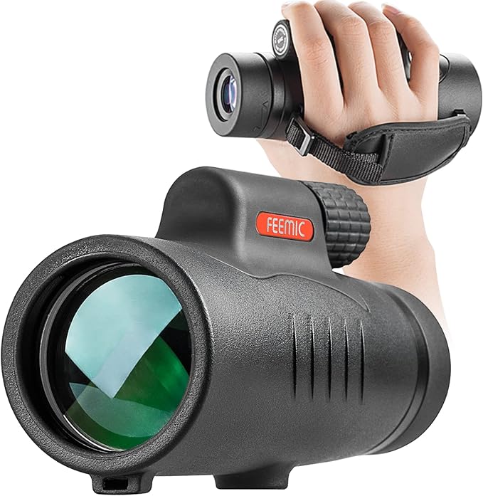 8x42 high power monocular telescope front view
