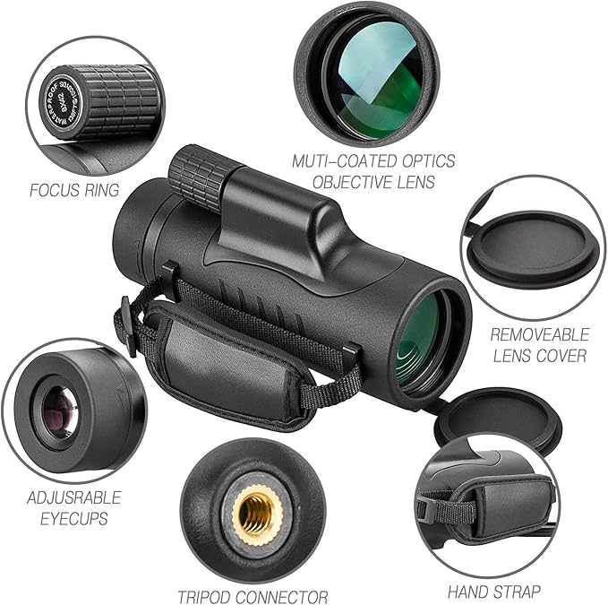 monocular telescope used in outdoor conditions