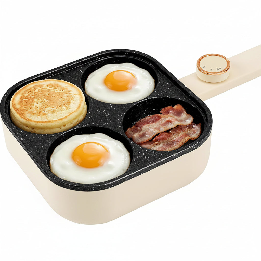 900W electric nonstick omelette pan for home breakfast cooking