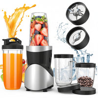 900W personal blender and grinder combo with multiple accessories