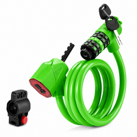 Bicycle Lock, Bike Lock, Cycling Lock, Cable Bike Lock, Combination Bike Lock, Bicycle Lock Cable, Bike Cable Lock with Five-Digit Combination and Thick Steel Cable
