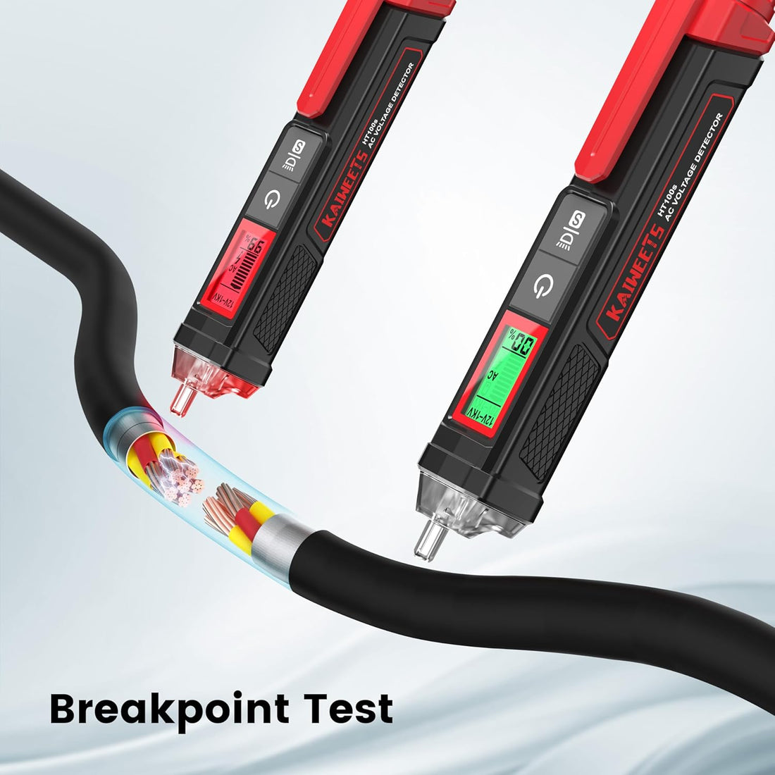 AC voltage checking pen with buzzer alert