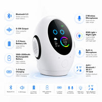 AI companion desktop tech set with smart speaker and magnetic charging stands