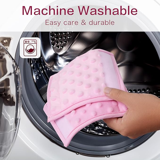 Adjustable baby strap covers, easy to install and machine washable.