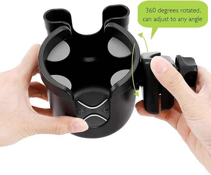 Adjustable cup and phone holder for drinks and smartphone