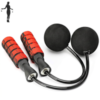 Adjustable weighted cordless jump rope for fitness and workout training