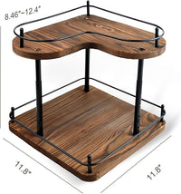 Space-Saving Lazy Susan Rack for Kitchen and Bathroom Storage