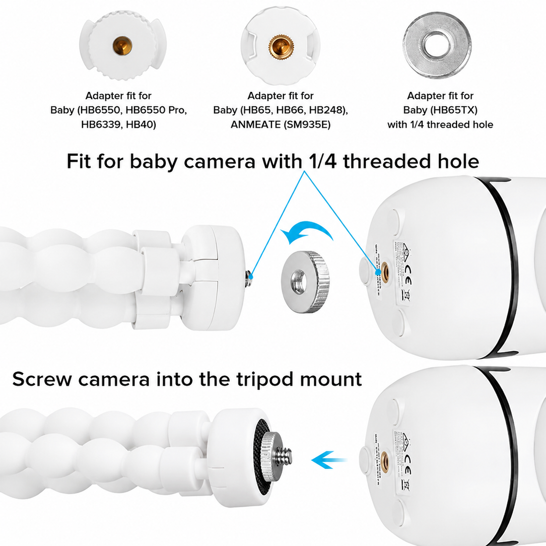 Adjustable Flexible Camera Mount For Baby Monitor