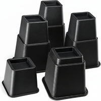 Adjustable bed risers 4 pack for raising beds, tables, couches, and home furniture.