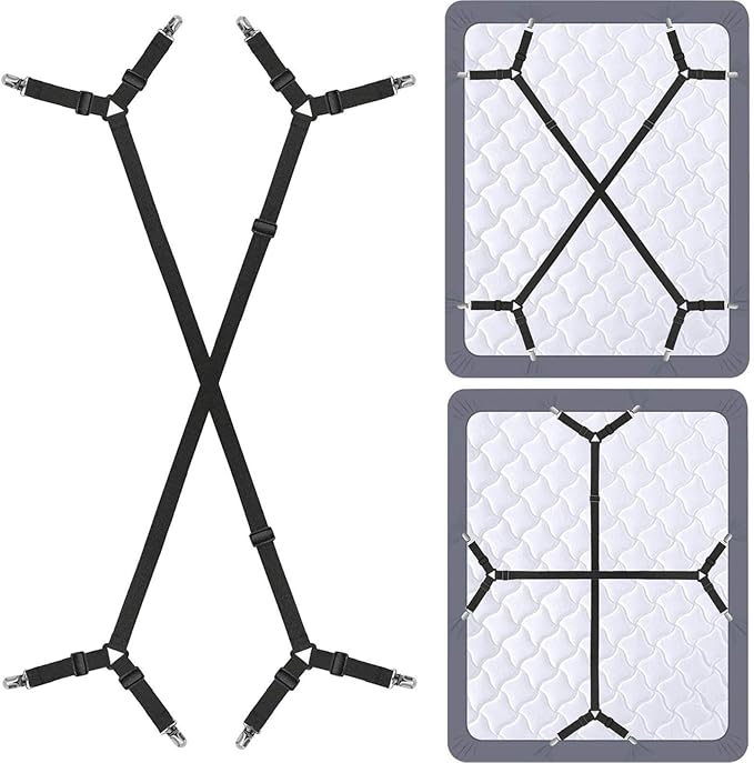 Black Elastic Sheet Fasteners for Mattress