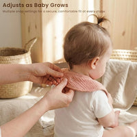 Adjustable snap baby bibs for newborns and infants