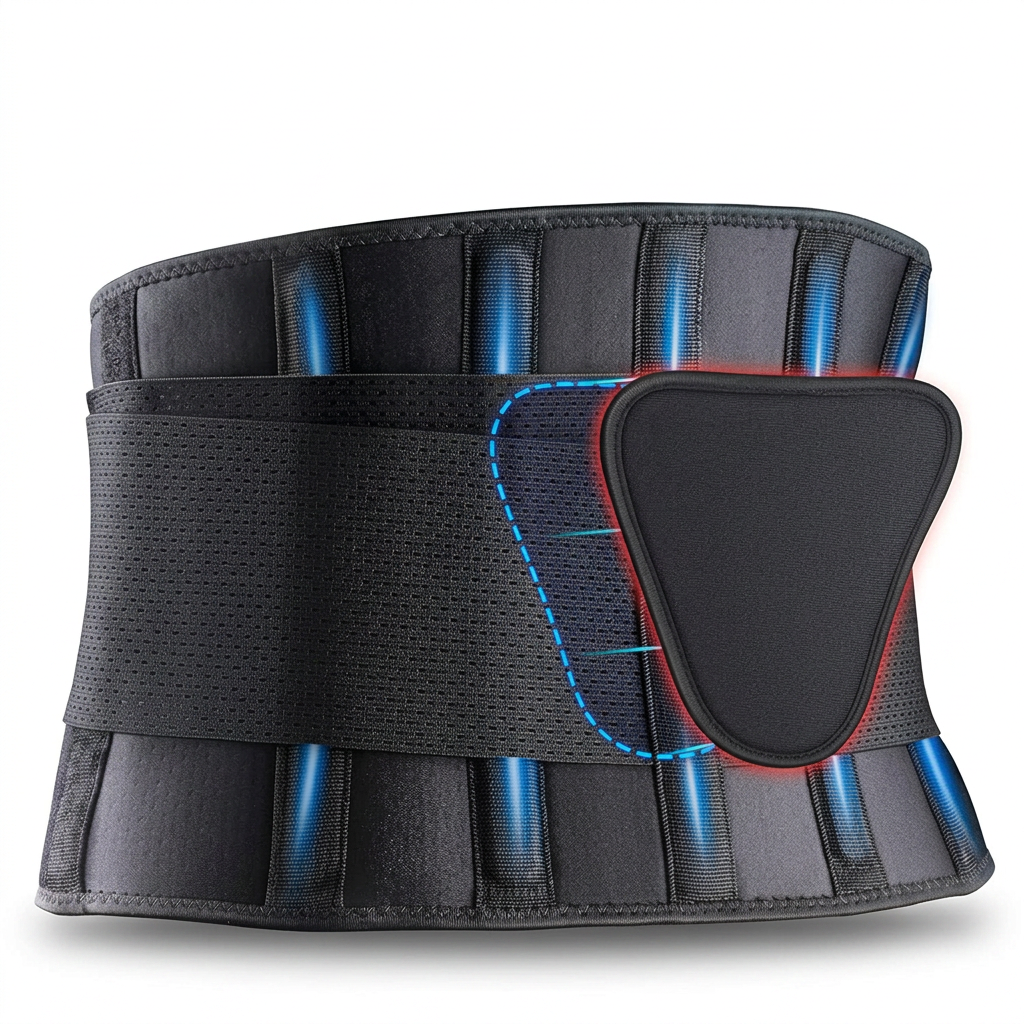 Adjustable Waist Support Belt with removable back pad