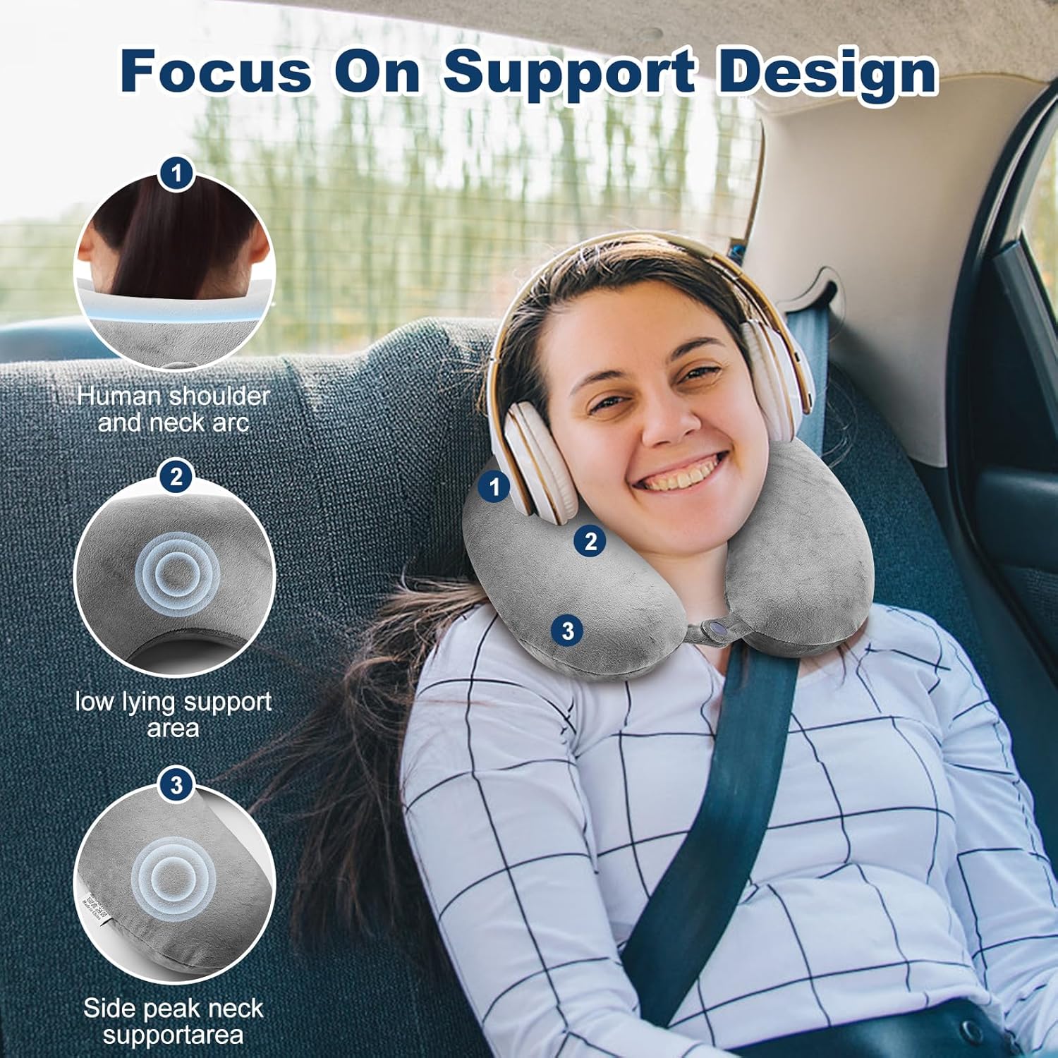 Airplane Neck Pillow Memory Foam