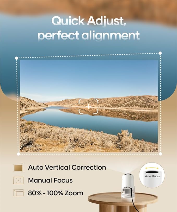 smart projector android system apps streaming interface