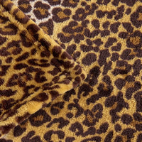 Soft cheetah pattern blanket for travel comfort
