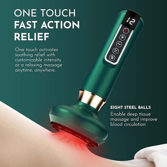 The Anti Cellulite Bluile Massager in use on the legs, demonstrating its effective contouring and cellulite reduction capabilities.