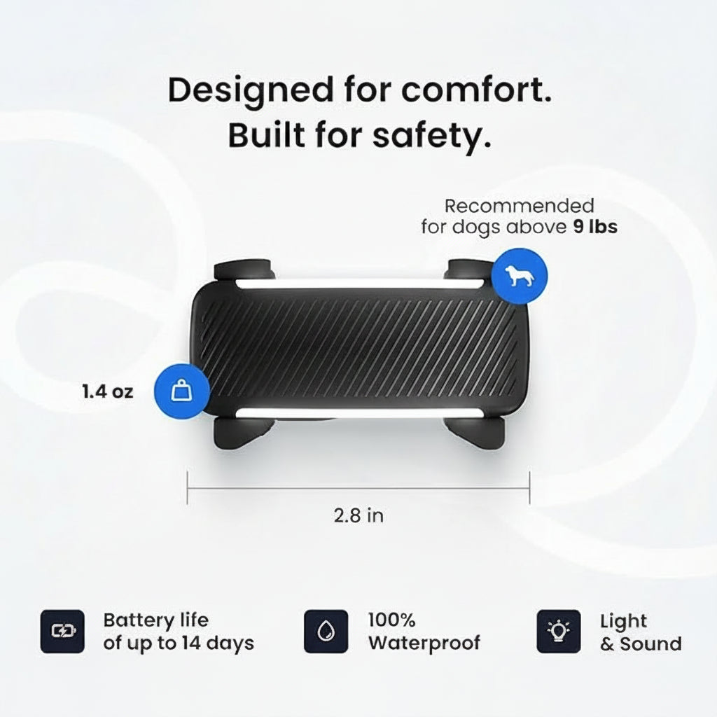 App Connected Pet Tag For Dogs With Compact Portable Design