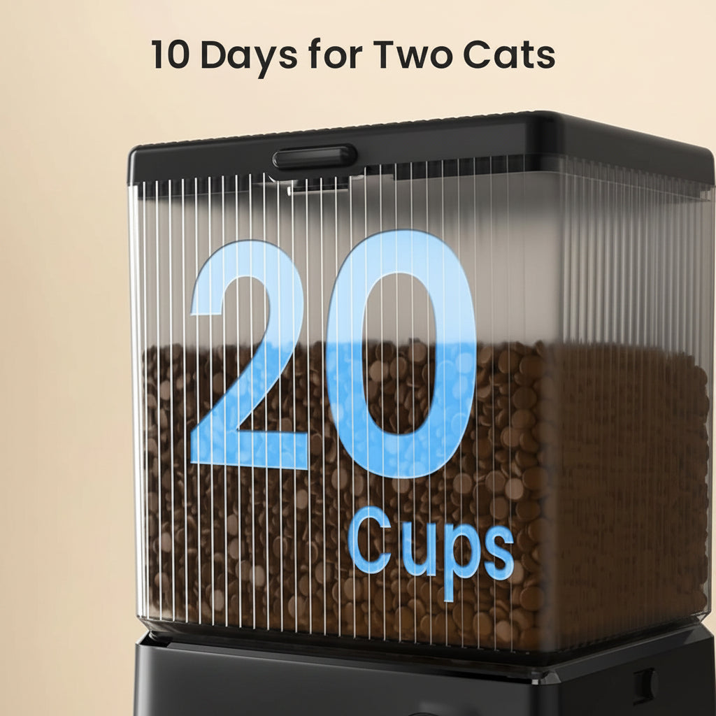 App Controlled Pet Food Dispenser Suitable For Cats And Small Pets