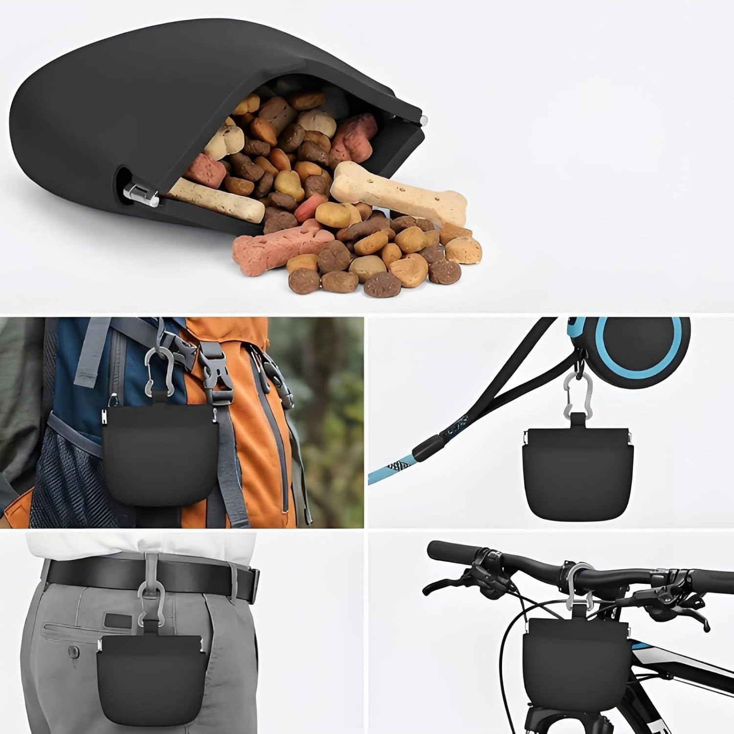 Attachable Dog Treat Bag For Walking Training And Daily Use