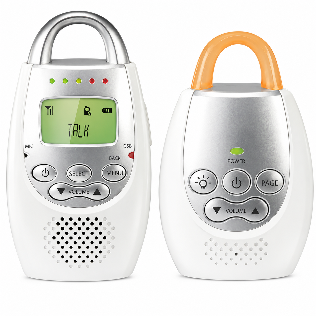 Audio baby monitor with long range sound alert
