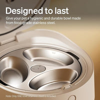Automatic Pet Feeder With Stainless Steel Food Bowl