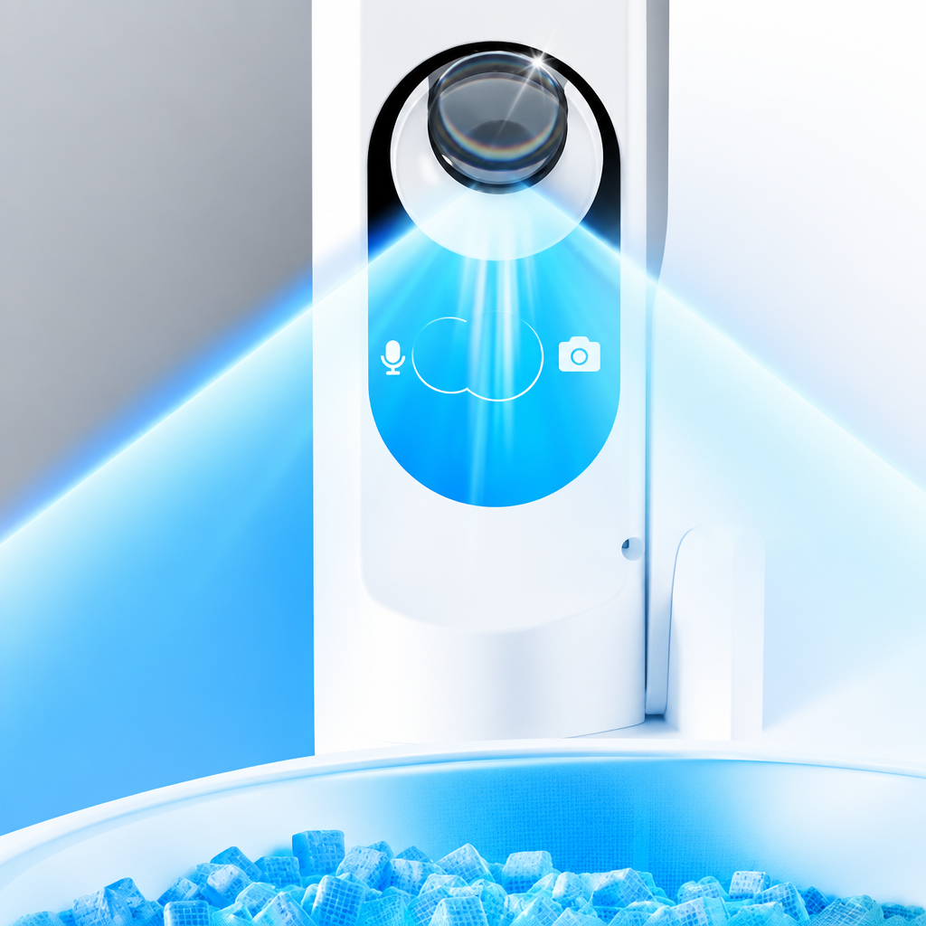 Automatic pet food dispenser for dry food
