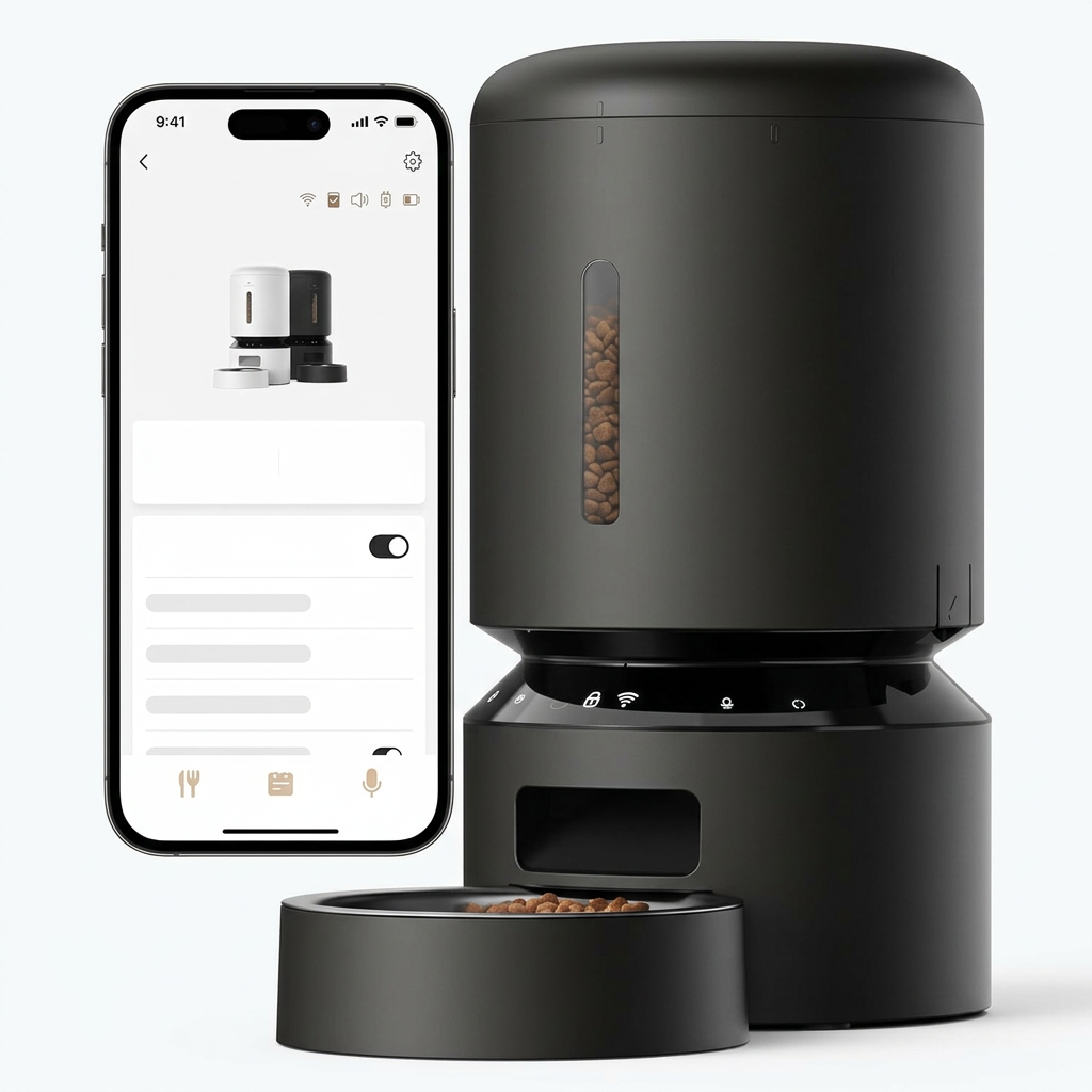 Automatic dog feeder WiFi smart pet food dispenser with app control