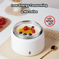 Compact Electric Yogurt Maker with Stainless Steel Container
