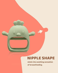 BPA free baby teether set with soft chew design