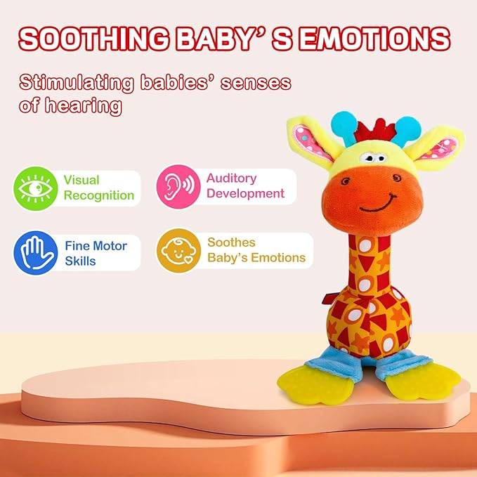 BPA Free Baby Rattle Shaker Toy For Safe Infant Play