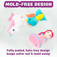 BPA Free Fantasy Watertight Bath Toy Set For Babies