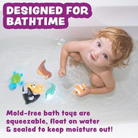 BPA Free Mold Free Bath Toy Set For Babies And Toddlers