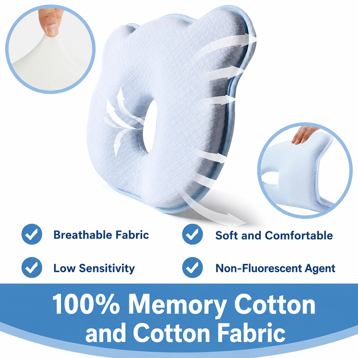 Baby Neck Cushion For Car Seat Use