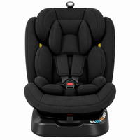 Baby car seat with deep cushioned side support