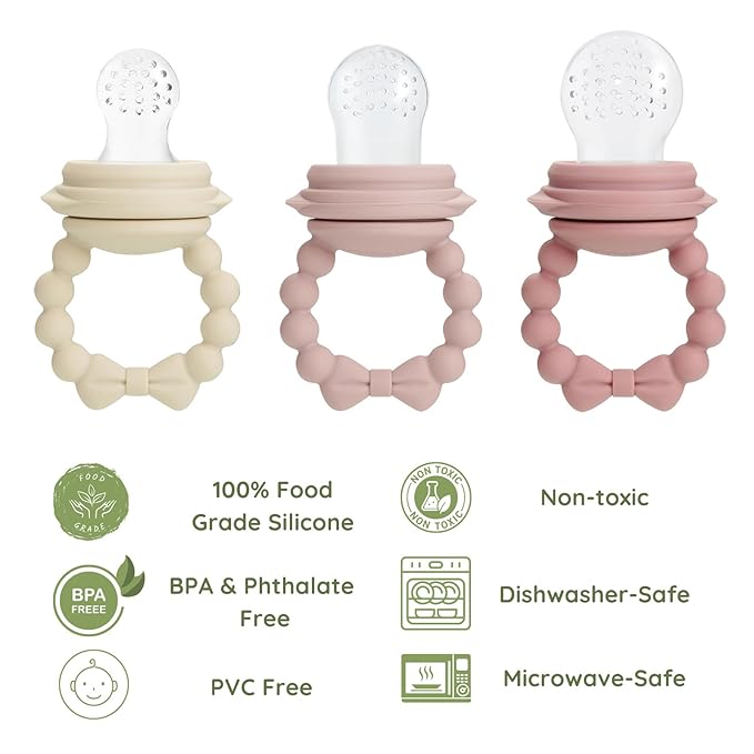 Baby Feeder Pacifier With 3 Different Sized Pouches