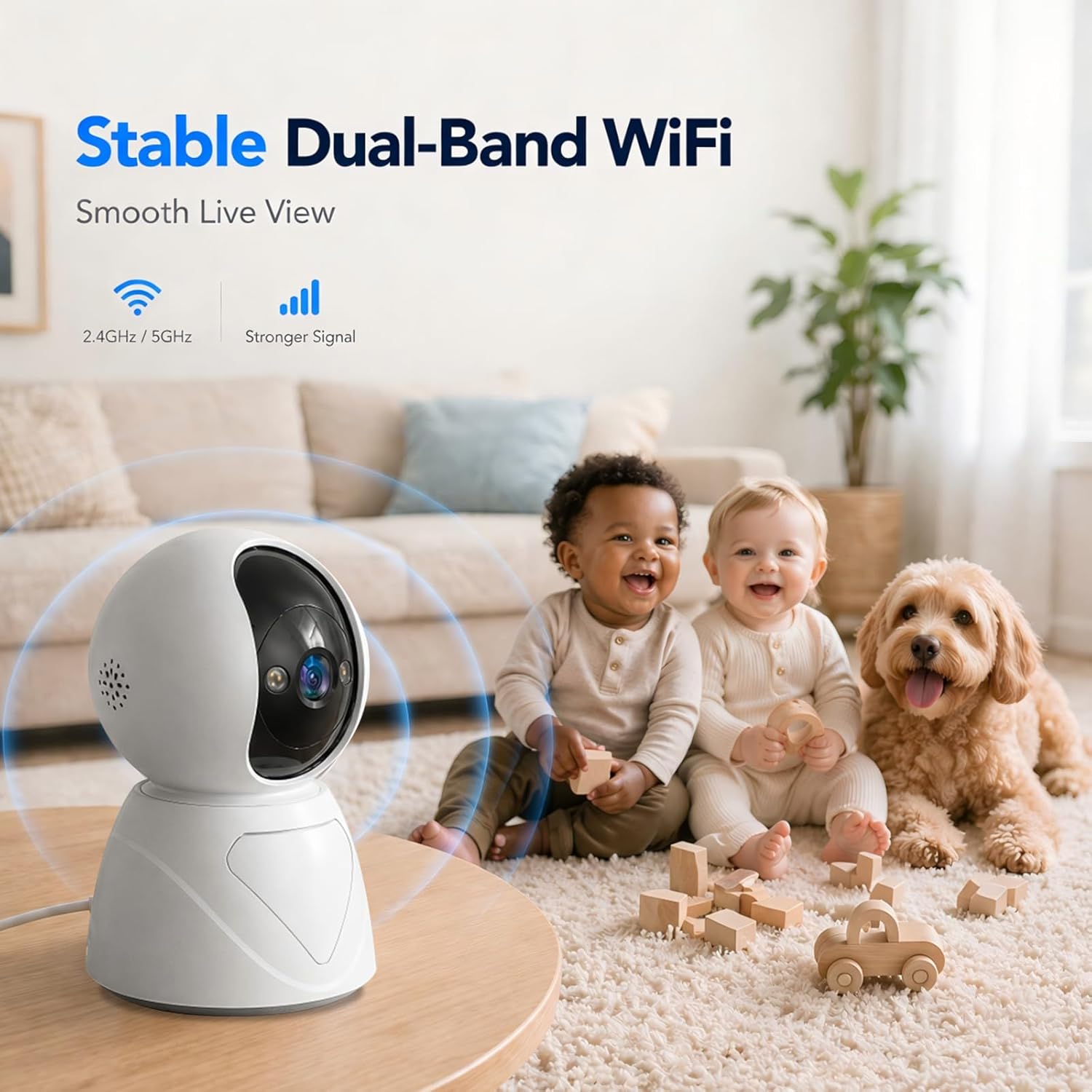 Baby Room Monitor With 3X View Zoom