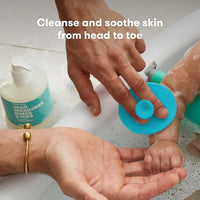Close-Up of The SkinSoother Baby Bath Brush with Soft Bristles