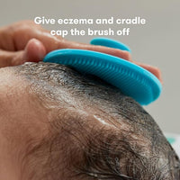 Ergonomic Handle of The SkinSoother Baby Bath Brush for Easy Grip