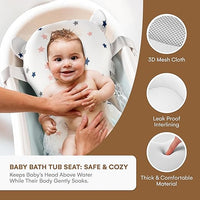 Side View of Baby Bath Tub Cushion in Sink for Safe Bathing