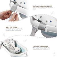 Washing Baby Bath Seat Cushion - Machine Washable for Easy Cleaning