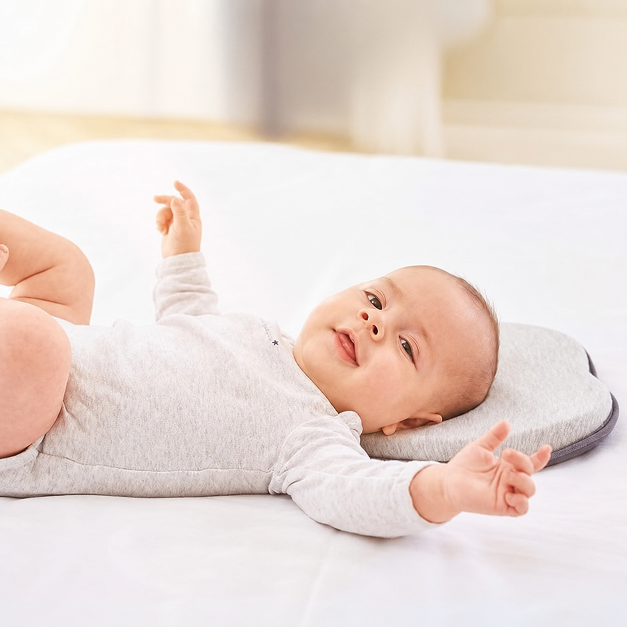 Infant Cushion Providing Head and Neck Support for Newborn
