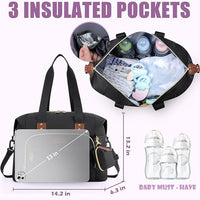 Baby diaper bag tote for moms and dads, stylish and practical for everyday use.